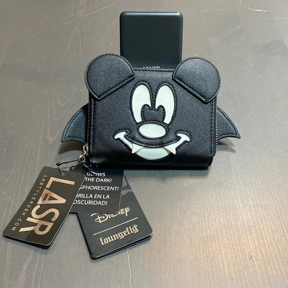 Loungefly LASR Mickey Mouse bat Wallet - Picture 1 of 13